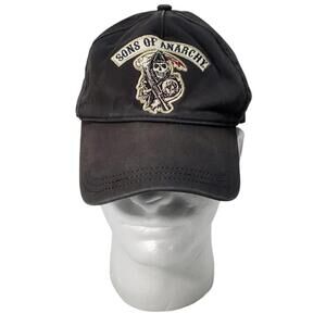 Sons of Anarchy Embroidered Strap Back Hat Cap Black